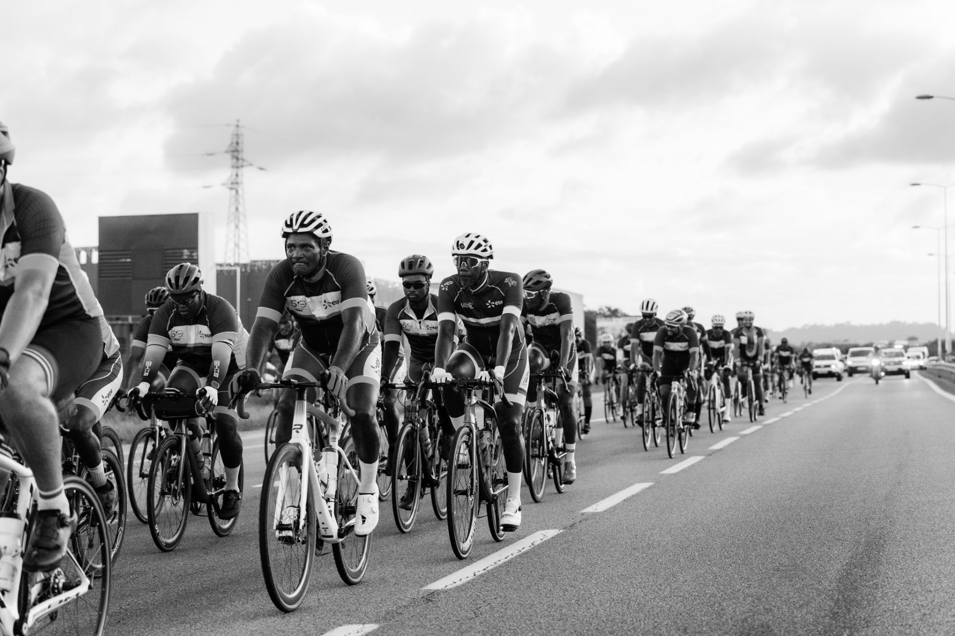 Groupe de cyclistes